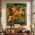 Vintage Americana Art | Checkerboard Riders