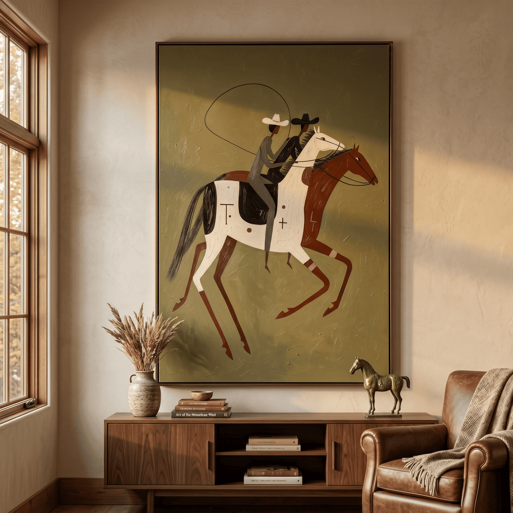 Vintage Americana Art | Companion Riders