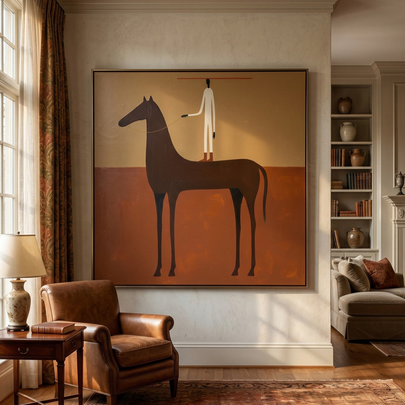 Vintage Americana Art | Crimson Rider