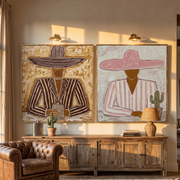 Vintage Americana Art | Desert Blush Duo