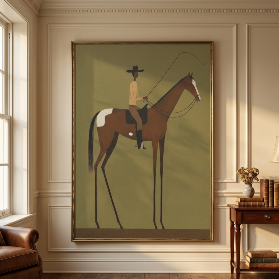 Vintage Americana Art | Desert Pause