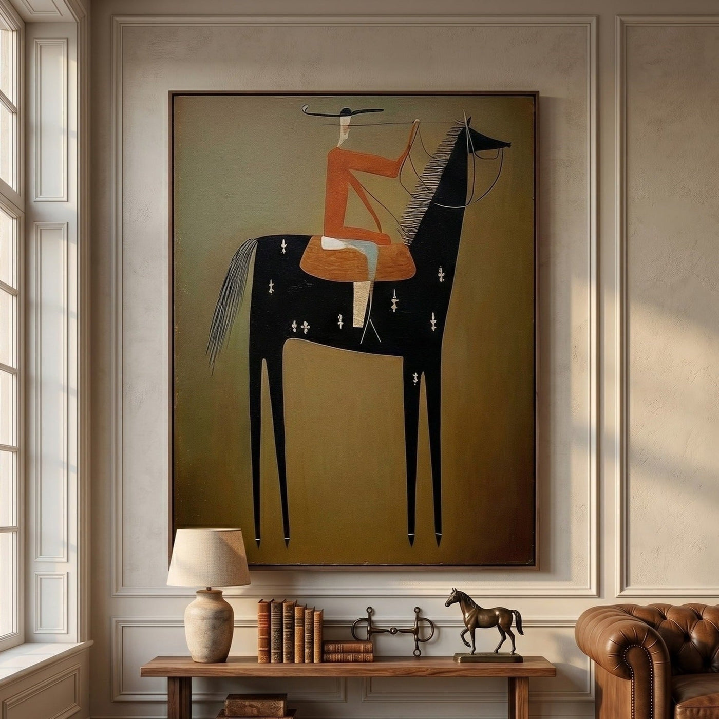 Vintage Americana Art | Equestrian Reverie