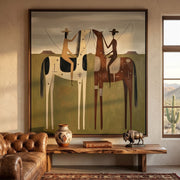 Vintage Americana Art | Frontier Mirror Riders
