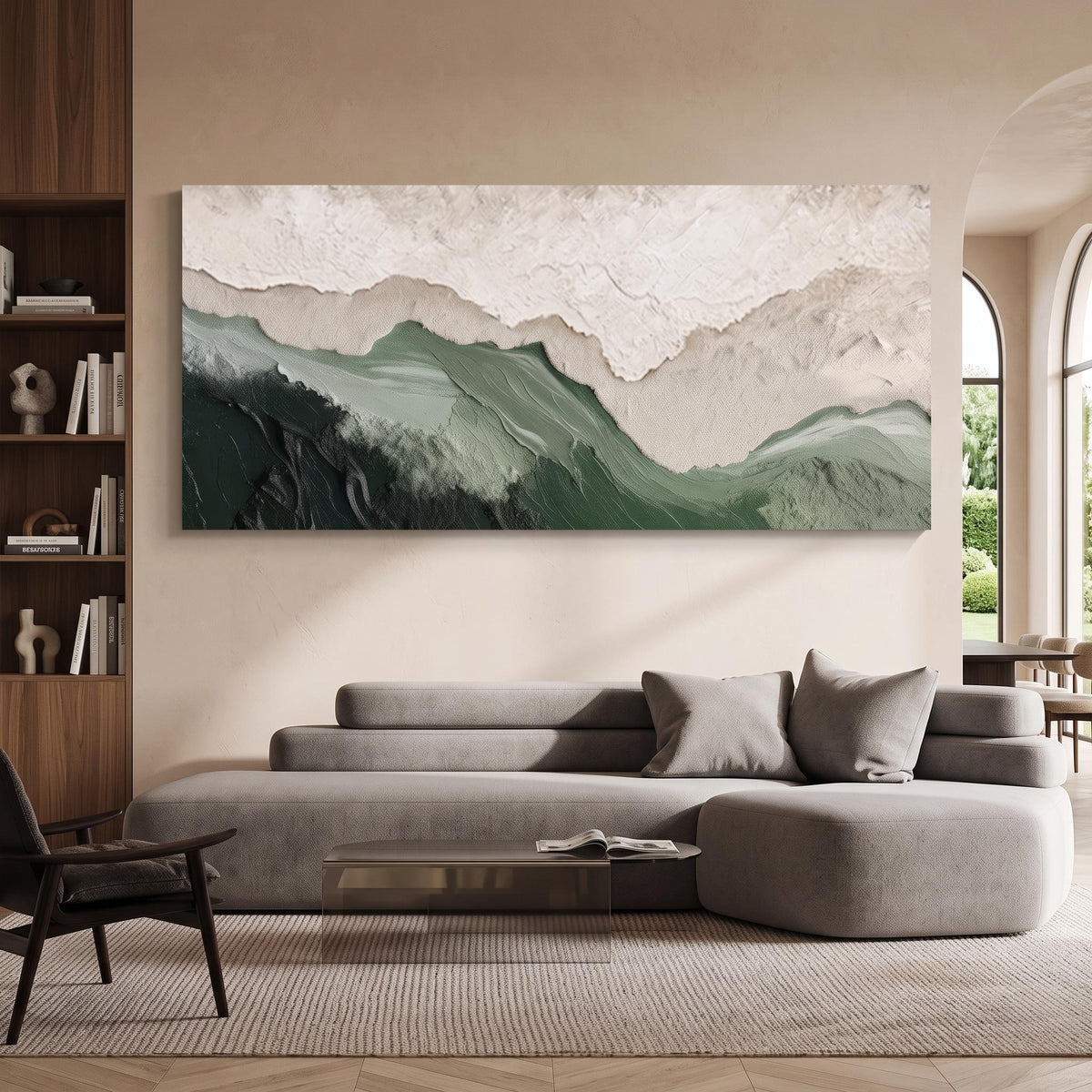 3D-Textured Art｜Layered Mountain Wall Art