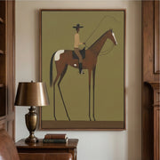 Vintage Americana Art | Desert Pause