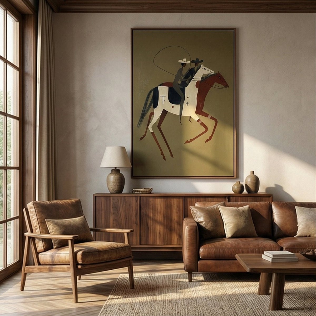 Vintage Americana Art | Companion Riders