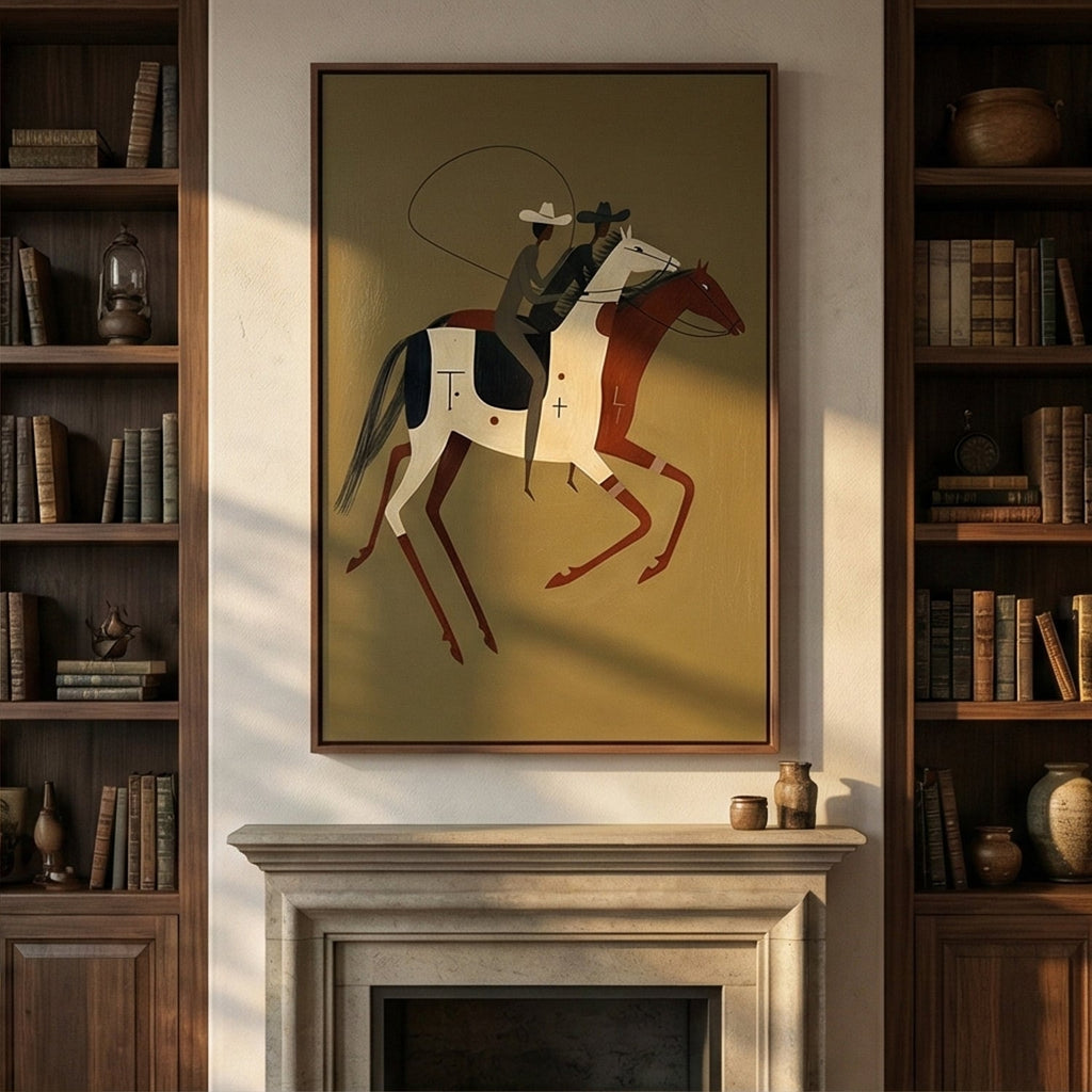 Vintage Americana Art | Companion Riders