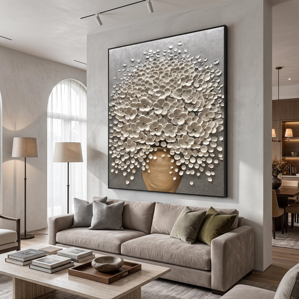 3D-Textured Art｜Luxury 3D Blossom Wall Painting