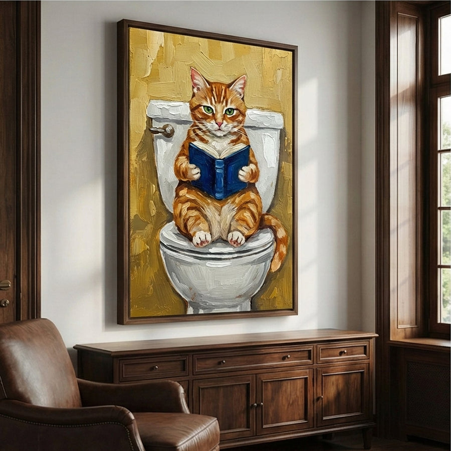 Surreal Art | Reading Cat