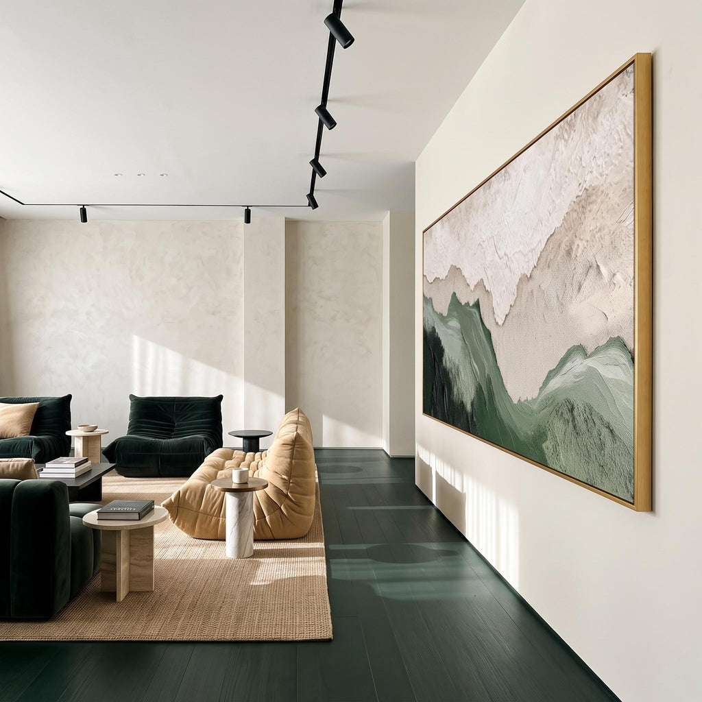 3D-Textured Art｜Layered Mountain Wall Art