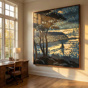 Impressionist Art | Nocturnal Harbor Glow