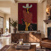 POP Art | Western Woman and Cat