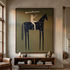 Vintage Americana Art | Starred Rider