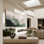 3D-Textured Art｜Layered Mountain Wall Art