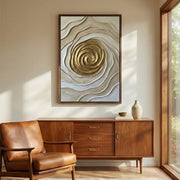 Contemporary Luxe Art | Golden Vortex