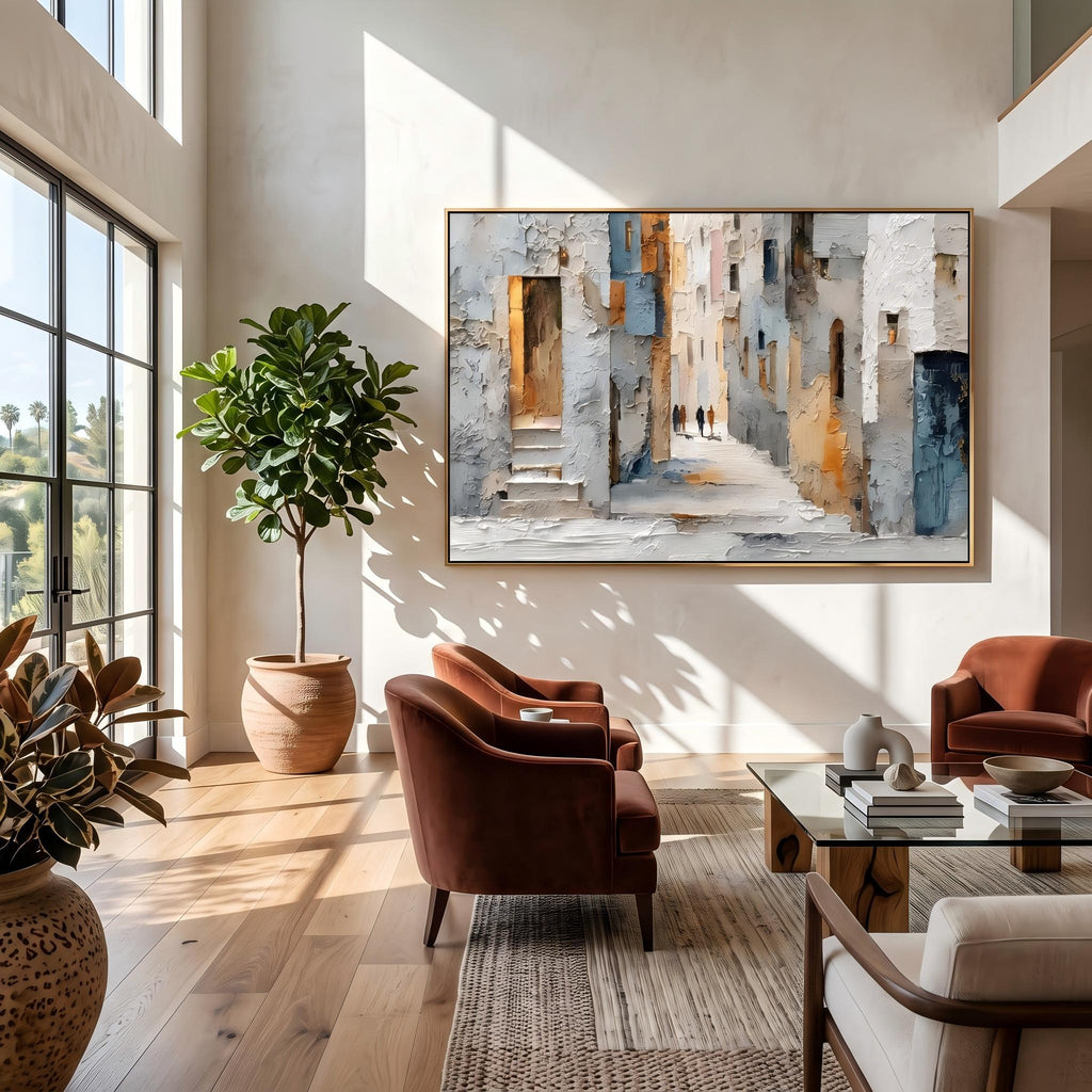 Impressionist Art｜European Old Town Street Wall Art