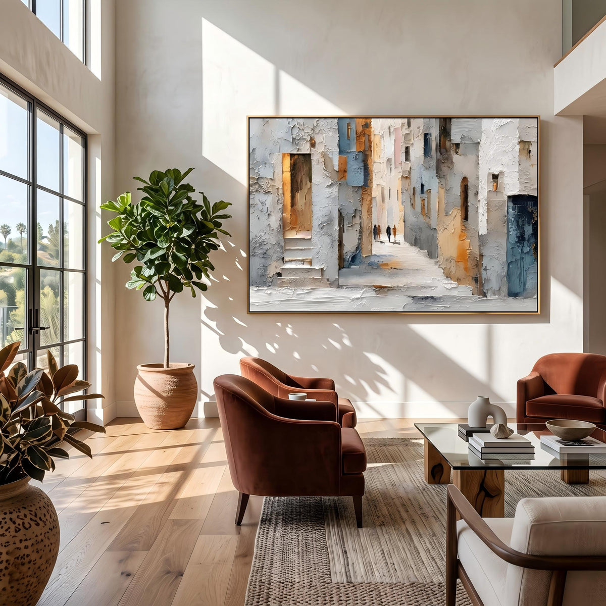 Impressionist Art｜European Old Town Street Wall Art