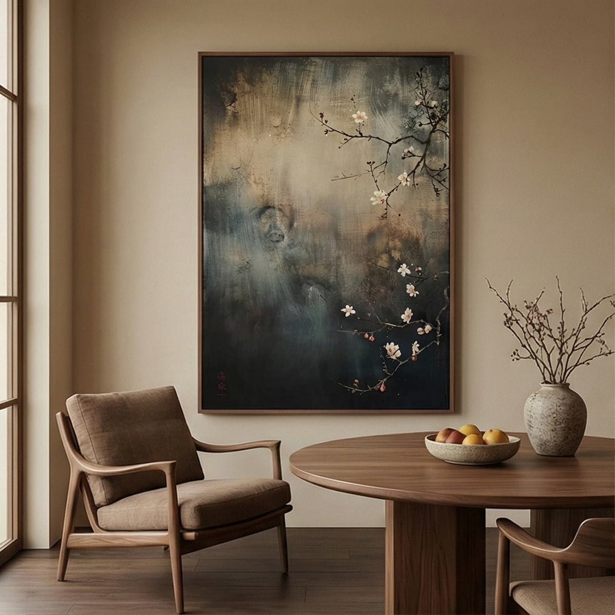 Wabi-Sabi Art | Winter Plum Blossom