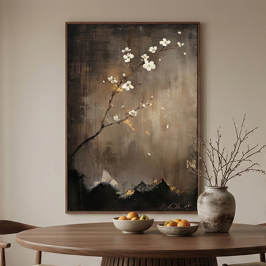 Wabi-Sabi Art | Plum Blossom Elegance