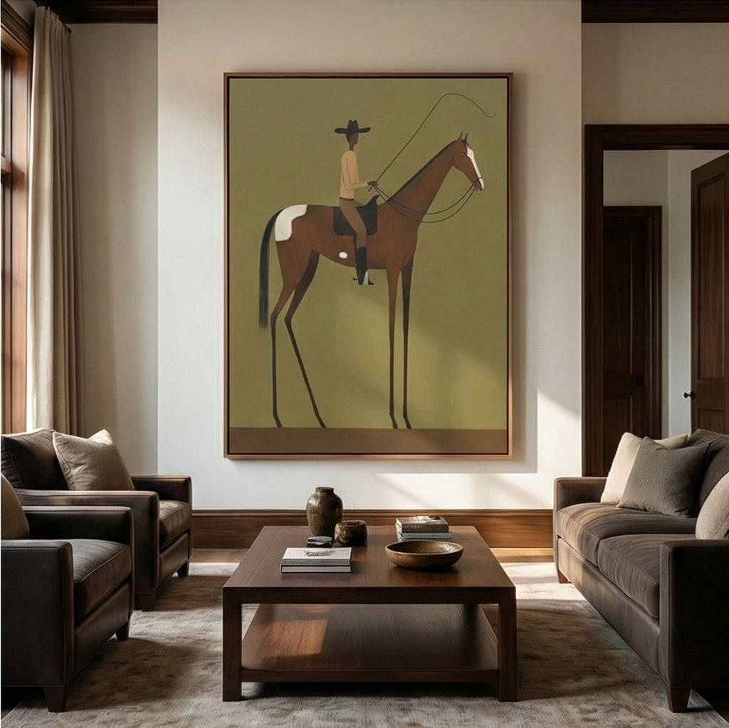 Vintage Americana Art | Desert Pause
