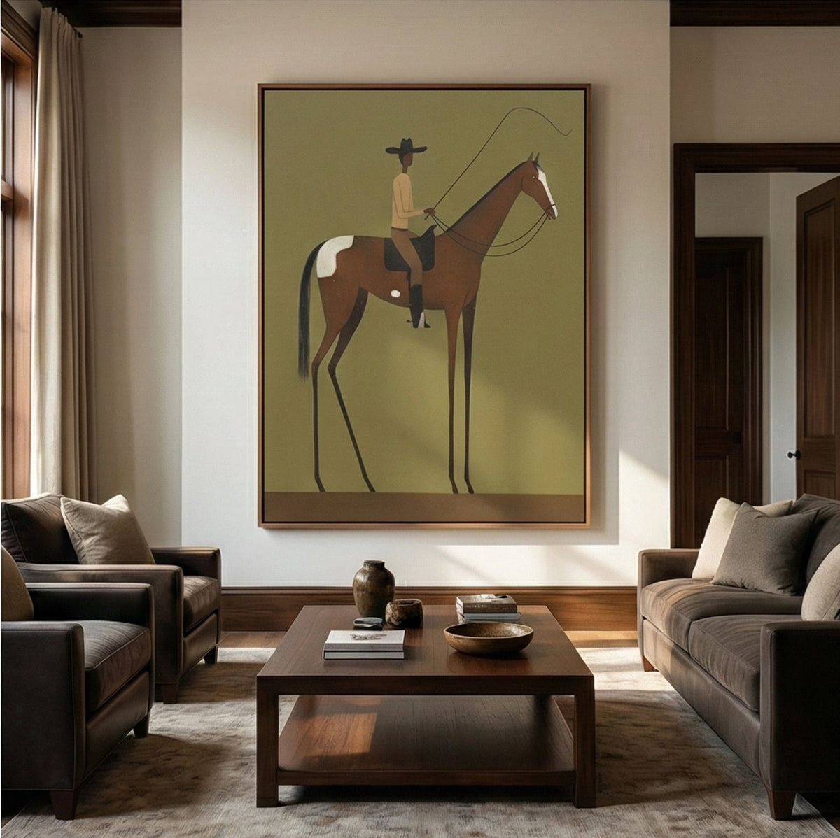 Vintage Americana Art | Desert Pause