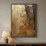 Wabi-Sabi Art | Golden Texture Flow