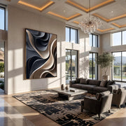 3D-Textured Art｜Layered Wave Wall Art
