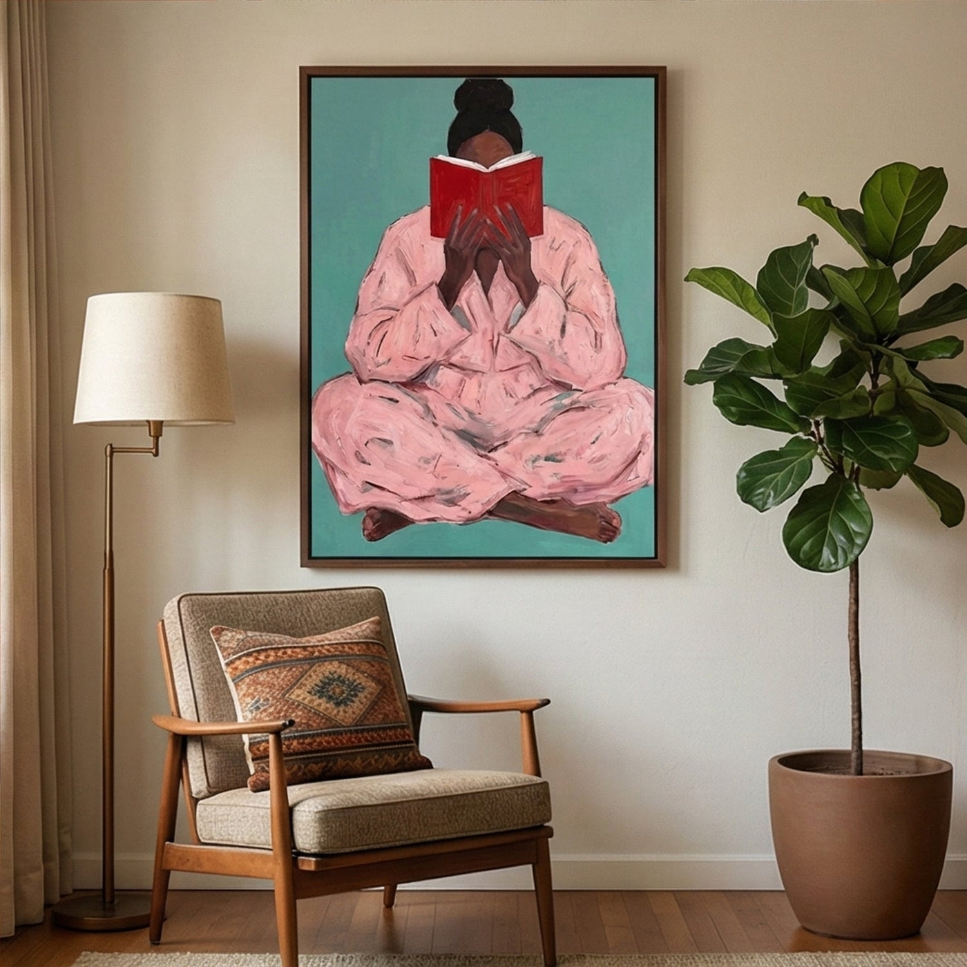 Surreal Art | Cozy-Reading in Pink