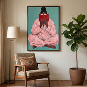 Surreal Art | Cozy-Reading in Pink