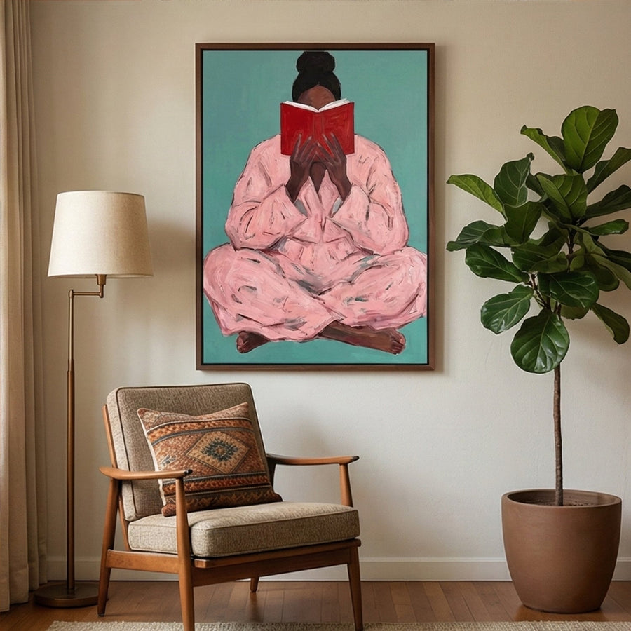 Surreal Art | Cozy-Reading in Pink