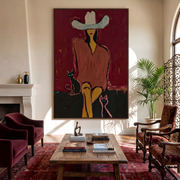 POP Art | Western Woman and Cat