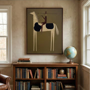 Vintage Americana Art | Pole Rider