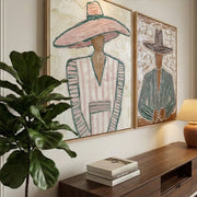 Vintage Americana Art | Dialogue in Pastel