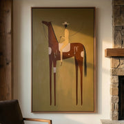 Vintage Americana Art |  Guardians' Pause