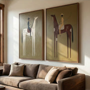 Vintage Americana Art |  Guardians' Pause