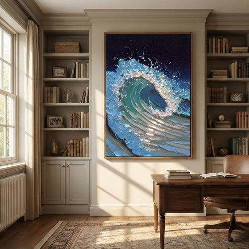 3D-Textured Art | Midnight Wave