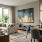 Contemporary Luxe Art |Golden Cascade