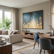 Contemporary Luxe Art |Golden Cascade