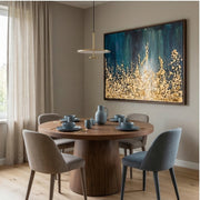 Contemporary Luxe Art |Golden Cascade