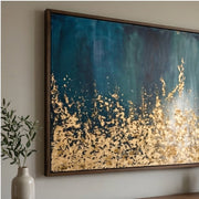 Contemporary Luxe Art |Golden Cascade