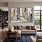 Impressionist Art｜European Old Town Street Wall Art