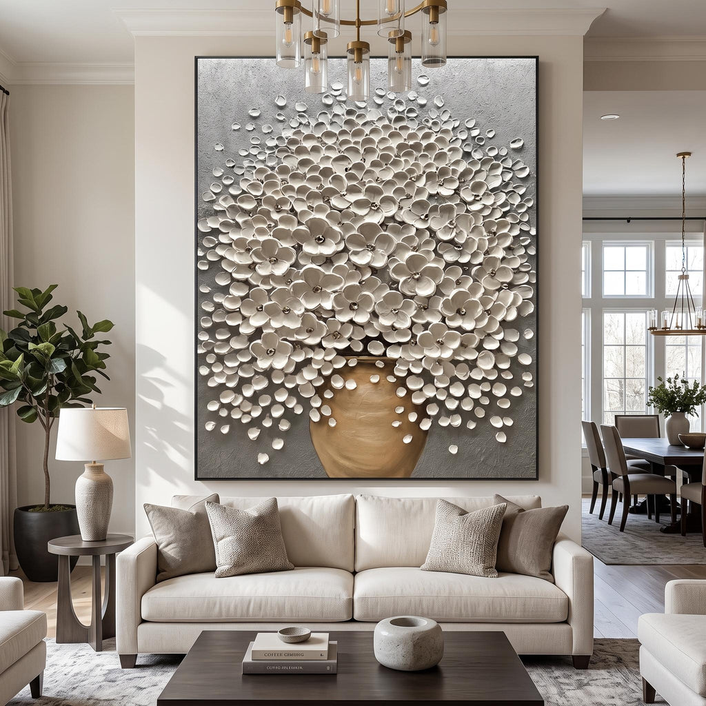 3D-Textured Art｜Luxury 3D Blossom Wall Painting