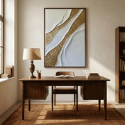 Contemporary Luxe Art | Textured Gold