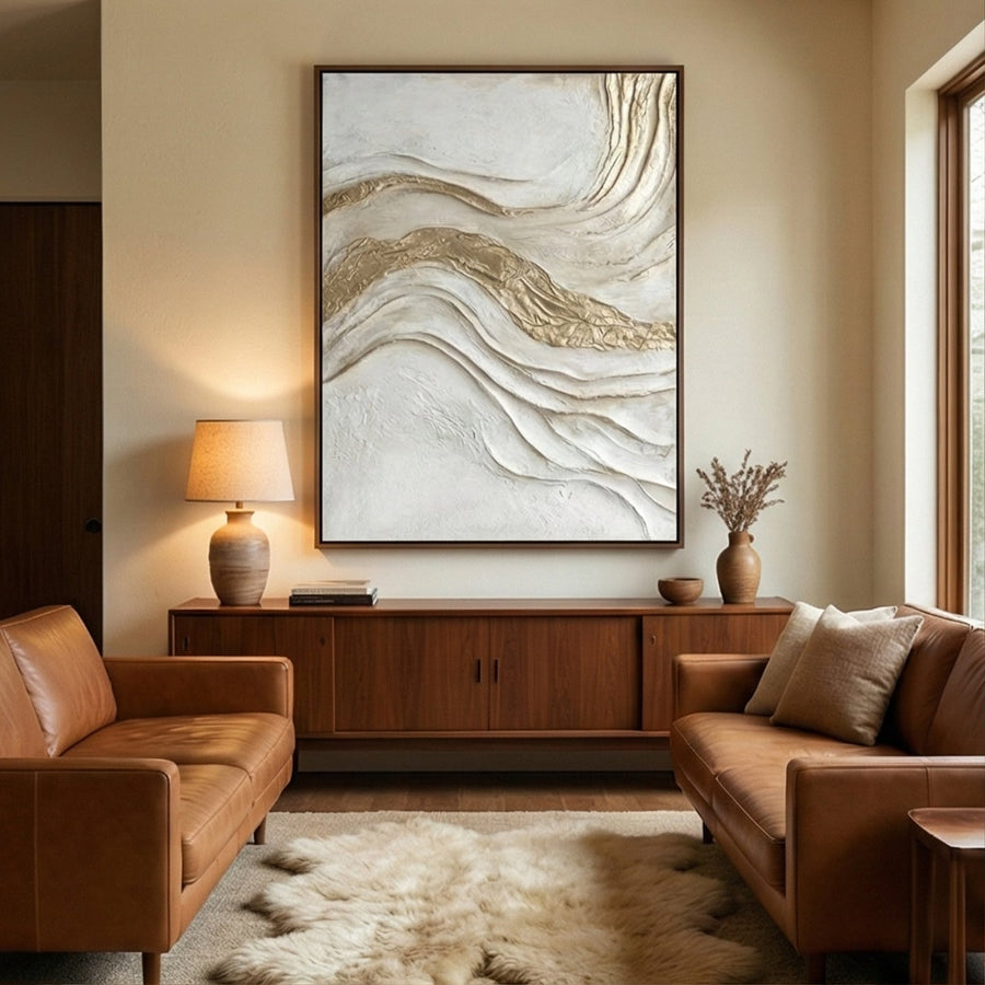 Contemporary Luxe Art | Golden Dunes
