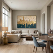 Contemporary Luxe Art |Gilded Resonance
