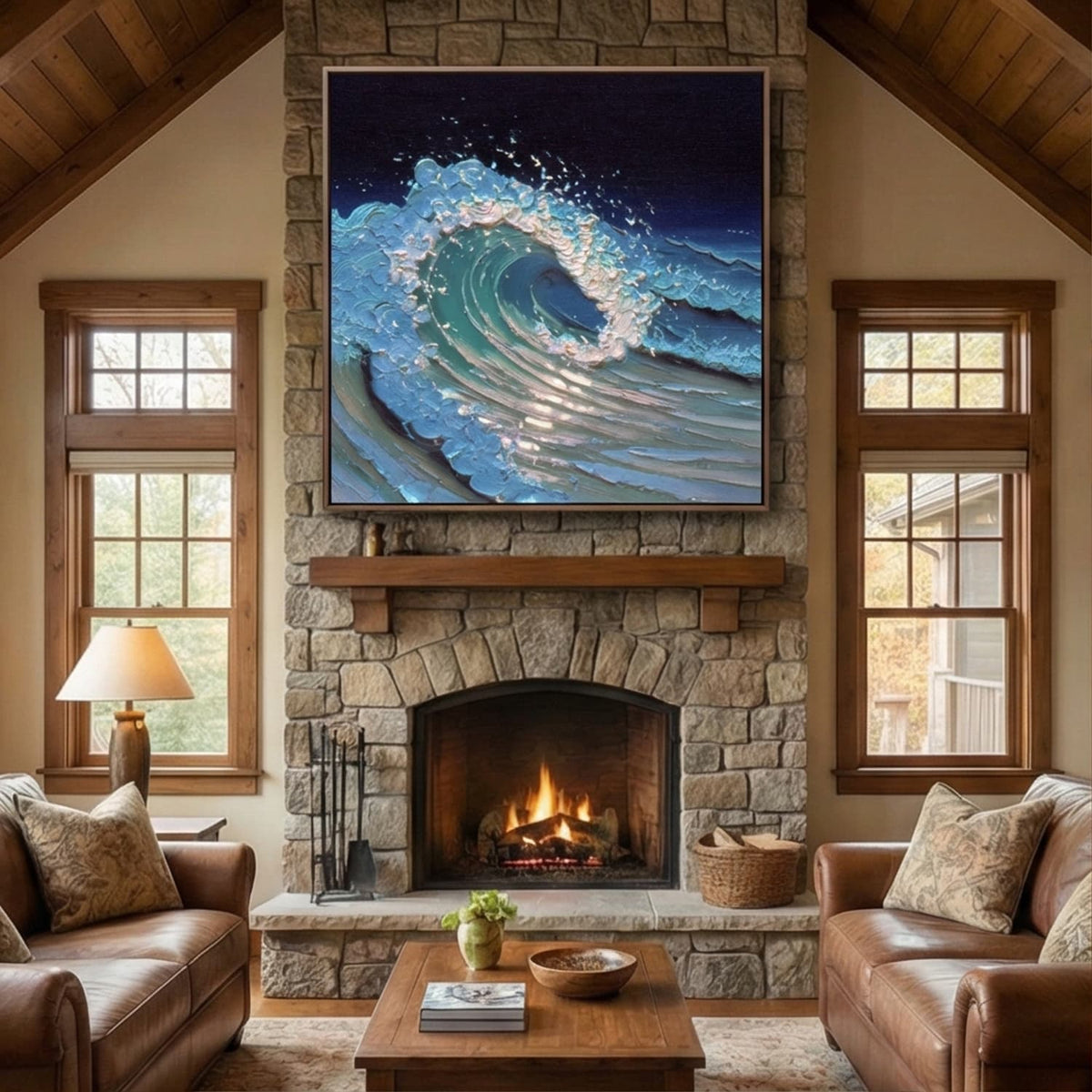 3D-Textured Art | Midnight Wave