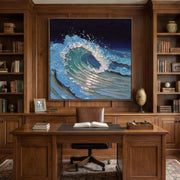 3D textured Art | Cresting Ocean Force