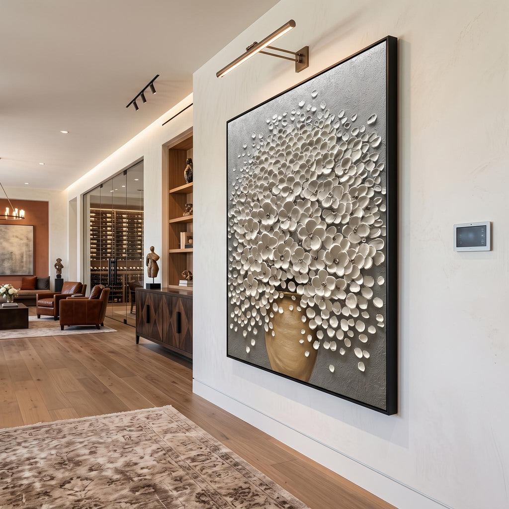 3D-Textured Art｜Luxury 3D Blossom Wall Painting