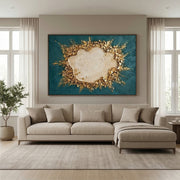 Contemporary Luxe Art | Fractured Gold