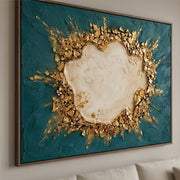 Contemporary Luxe Art | Fractured Gold